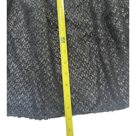 MICHAEL Michael Kors Black Silk Blend Sequin Flare Skirt Women's Size 8 - Picture 10 of 13